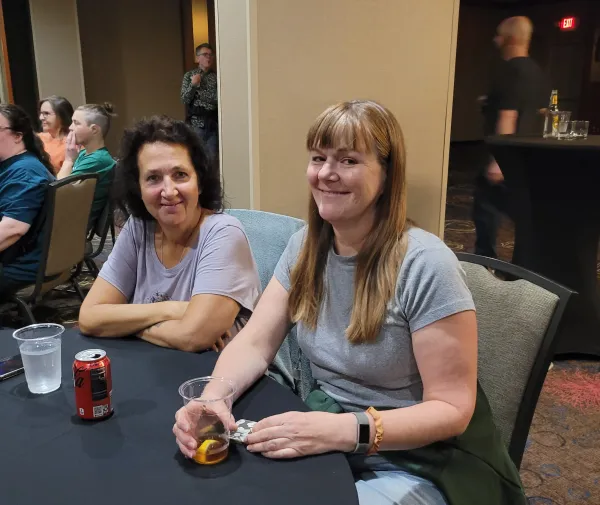 Linda and Dawn at Friday Night Dance